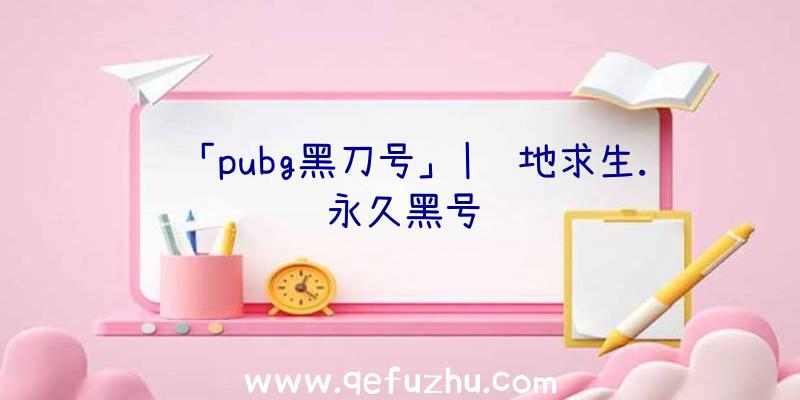 「pubg黑刀号」|绝地求生.永久黑号